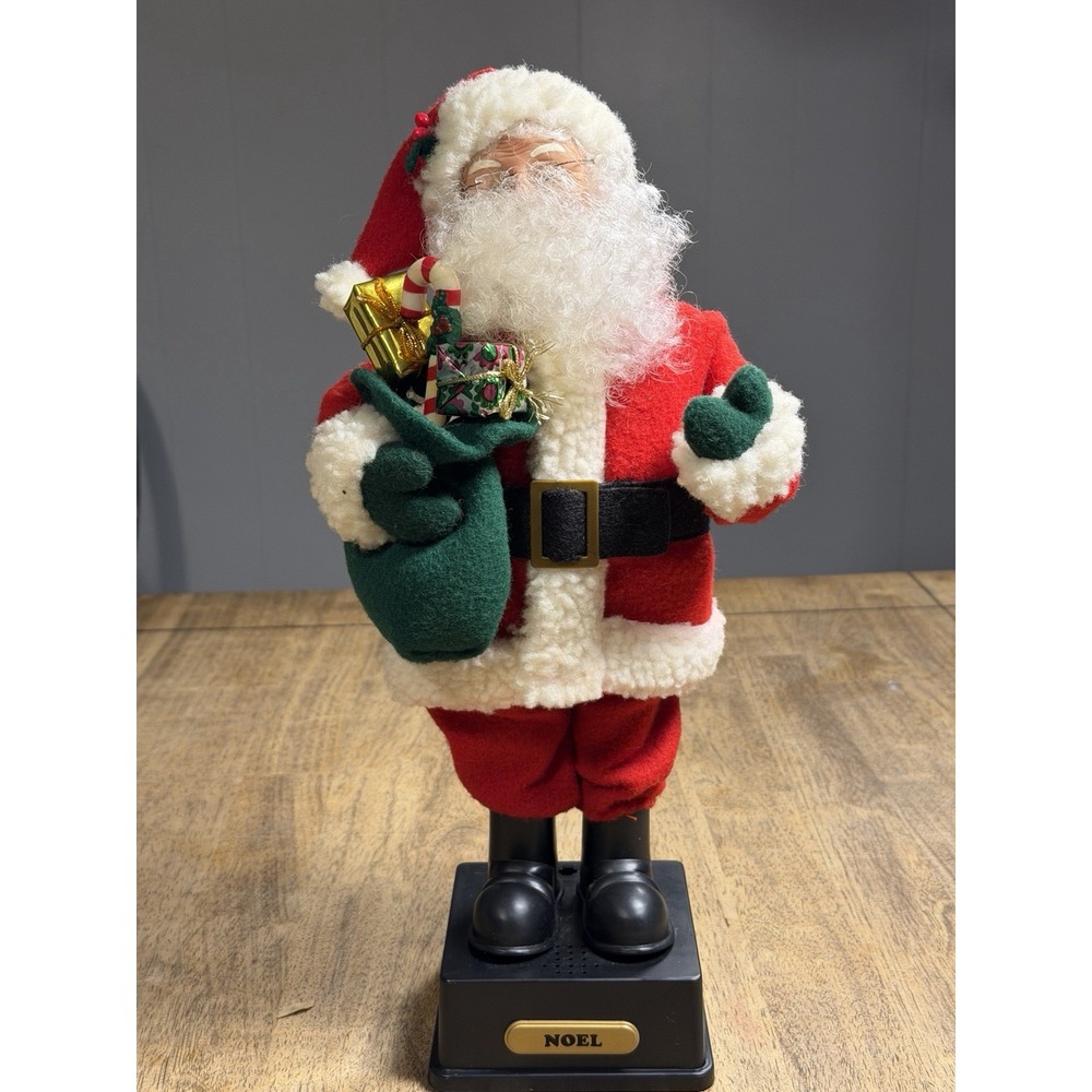 Vintage Musical Santa Plays Christmas Carols 16" Smile Ind LTD 1990 (Parts Only)